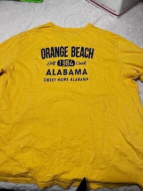 Orange beach tee
